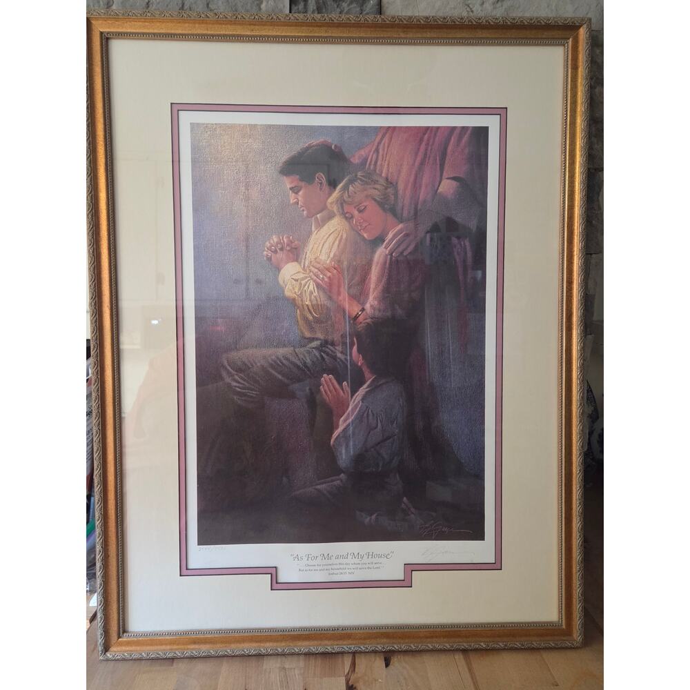 Robert Grace As For Me and My House print,number 2544 in a lim edition of 7,500.